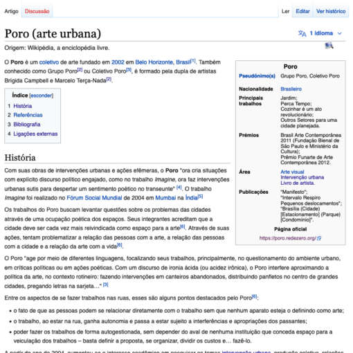 verbete grupo poro - wikipédia