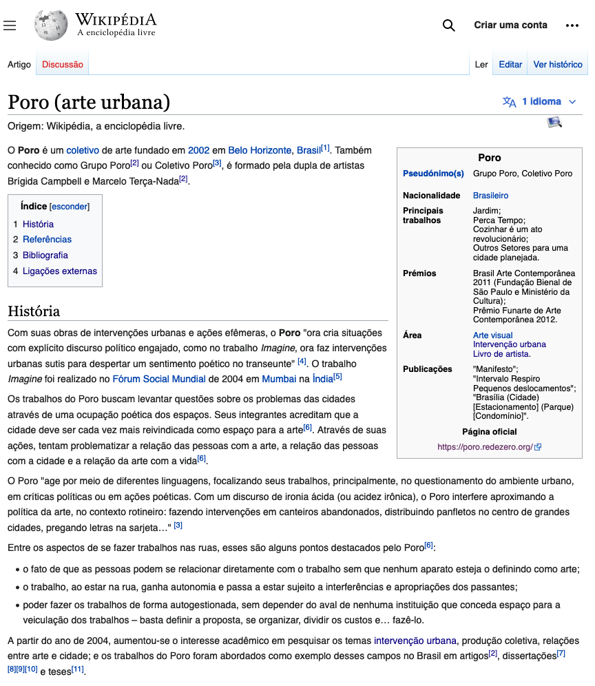 verbete grupo poro - wikipédia